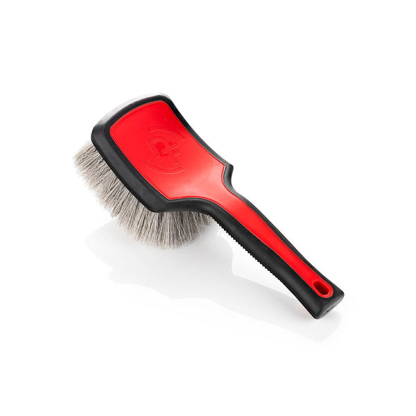 An XL Detail Factory Tire Scrub Brush on a white background.