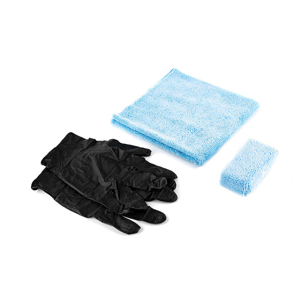 Diamond Glass Kit from Diamond ProTech. The kit includes Diamond Glass, Diamond Glass Prep, Sprayer, Applicator pad, microfiber towel, and gloves