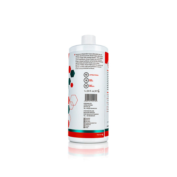 A 1L spray bottle of Smart Fabric I1 V2 AB fabric spray from Gtechniq