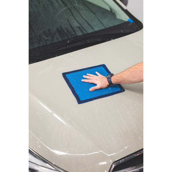 Using an ULTRA Clay Towel from The Rag Company on a Subaru Crosstrek in Desert Khaki color